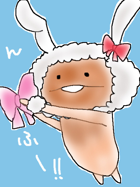 久しぶりに白うさぎたん