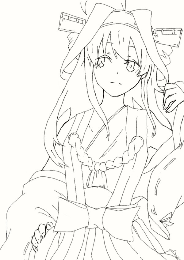 金剛　線画