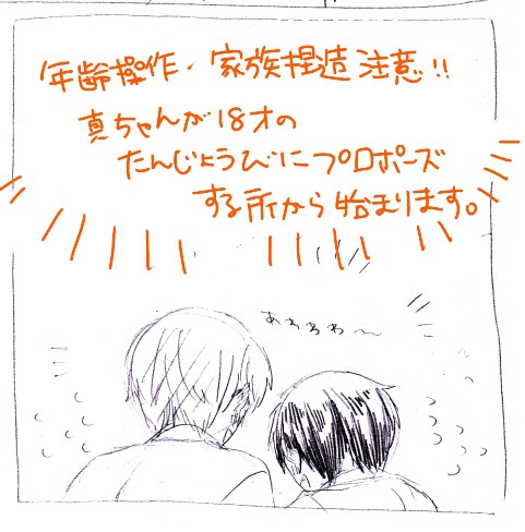 【腐向け】緑高と赤ちゃん【年齢操作・家族捏造】