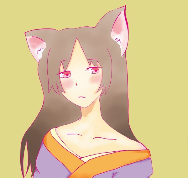 猫耳と着物