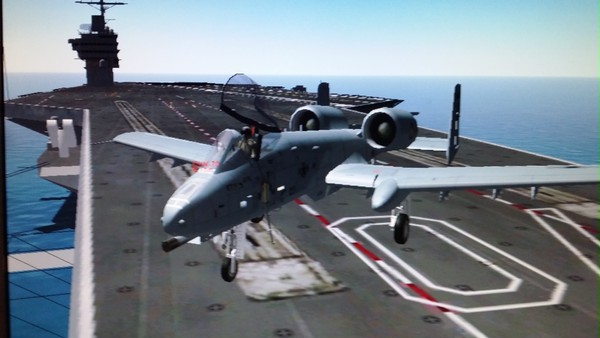 A-10 on the Aircraft Carrier