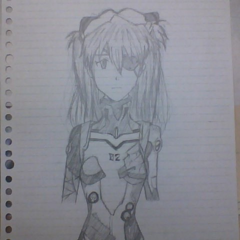 アスカ描いてみた