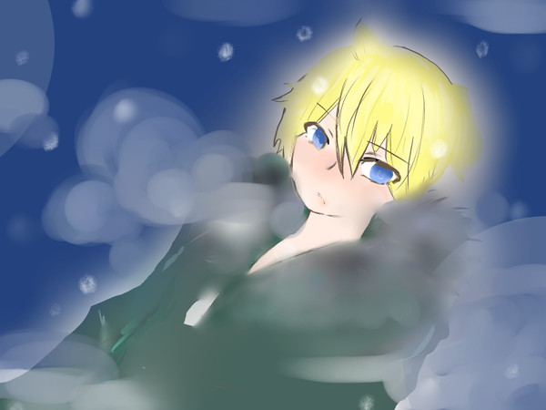 寒い雪の日