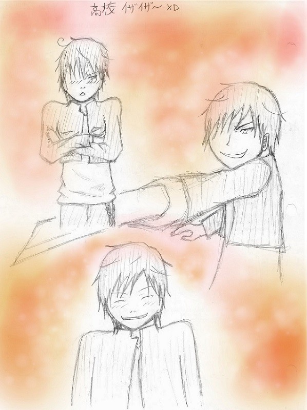 純粋な高校臨也　落書き