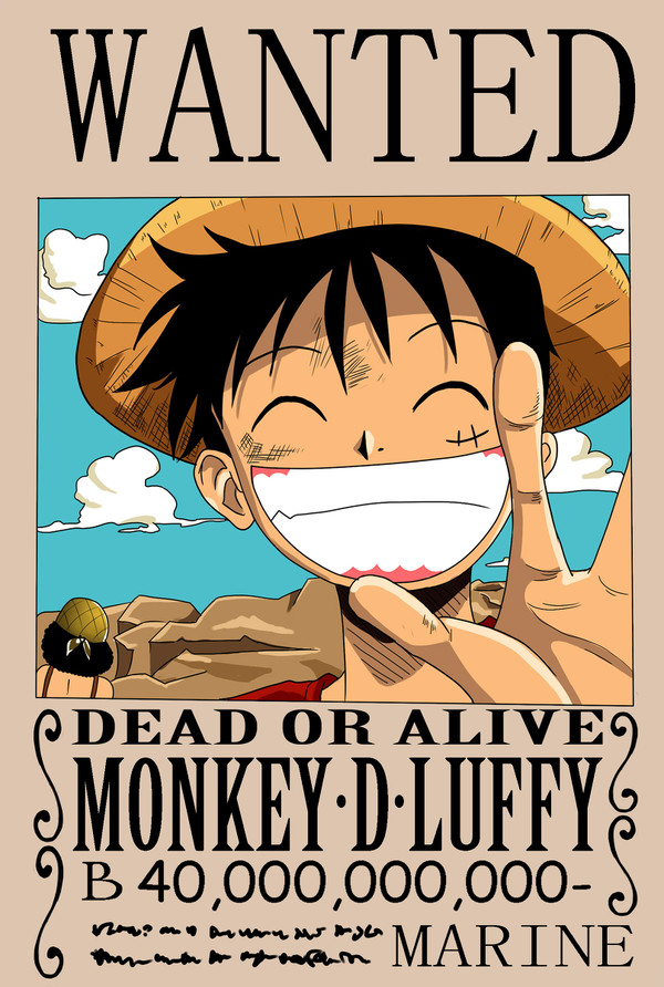 临摹 ONE PIECE悬赏令