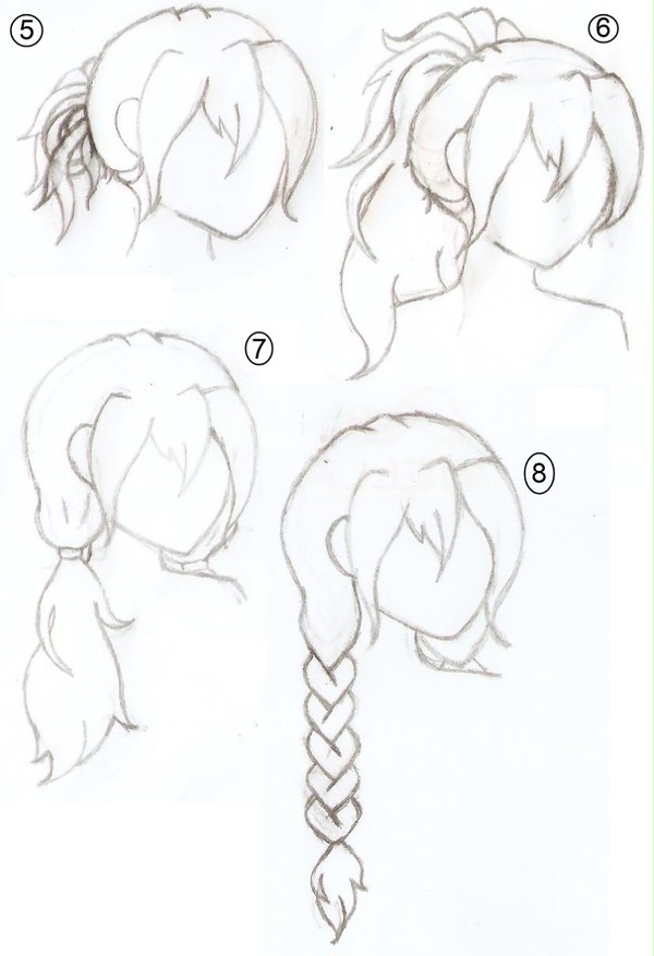 My OC's hair reference