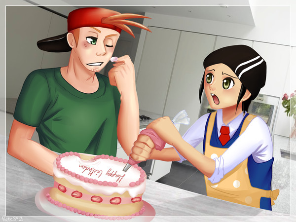 Baking a cake