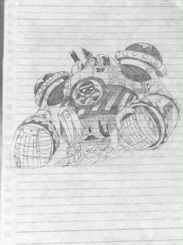 フランキー将軍 シャーペン模写