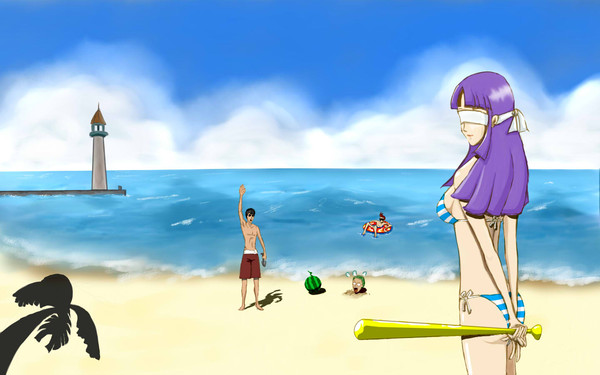 beach in summer
