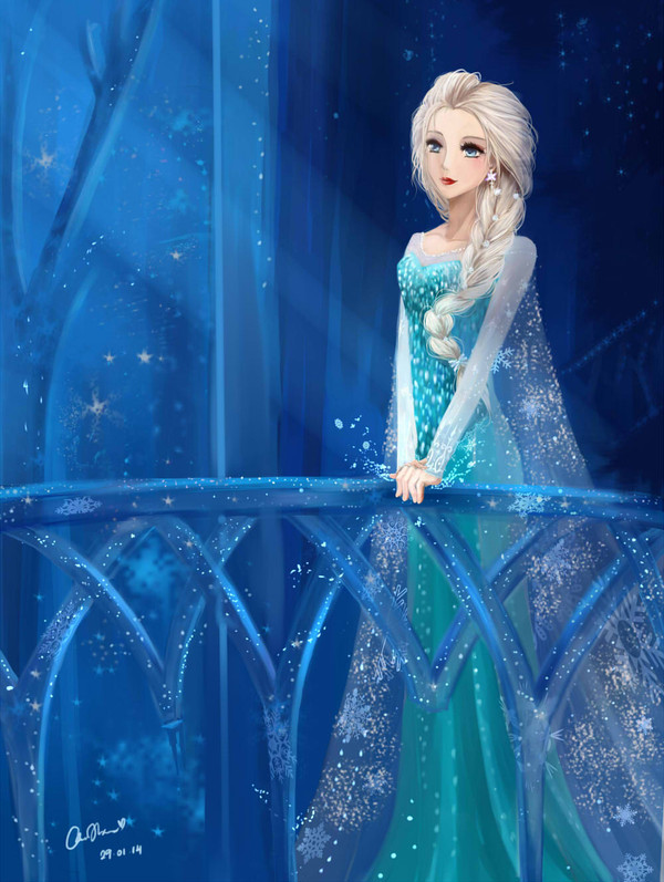 Elsa in the Frozen Castle