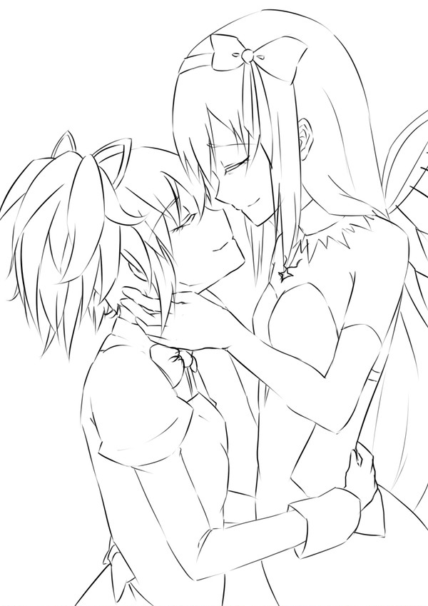 ほむまど　線画