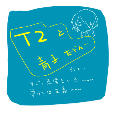 Ｔ２と東堂つめ＾ｑ＾