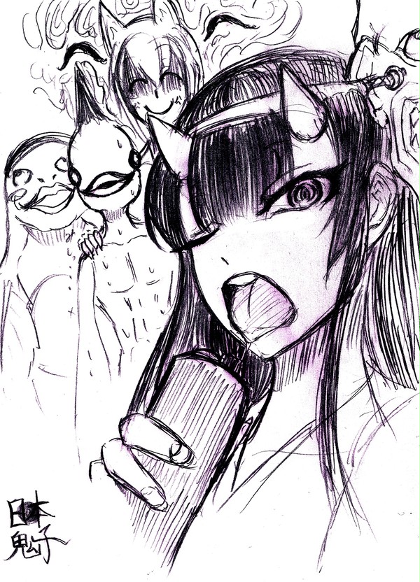 節分なので鬼子描いたよ!2014年版