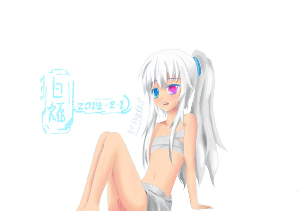 忘记画眼白了。。。刚好SAI文件忽然坏了。临时补救了一下。