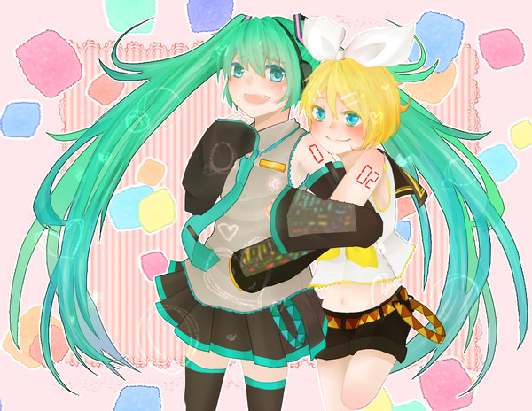 ミクさん&リンちゃん