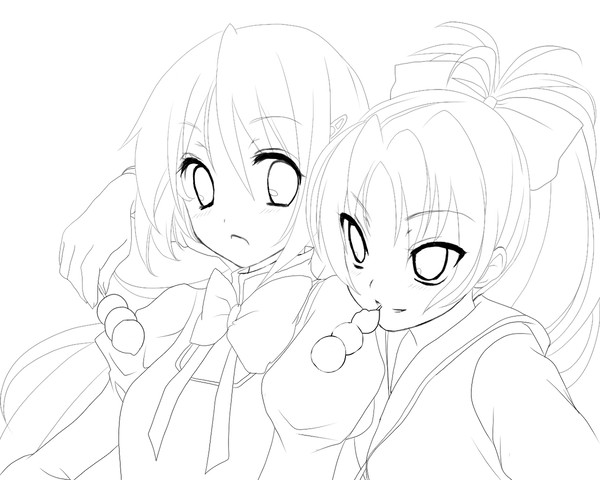 杏さや　塗り絵用