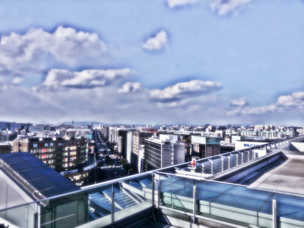 背景絵　博多駅