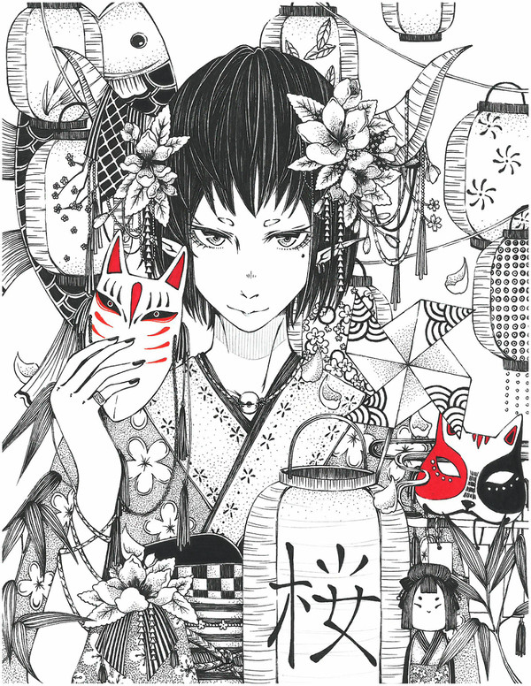 樱花祭少女