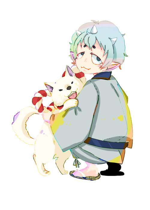茄子くんとシロさん