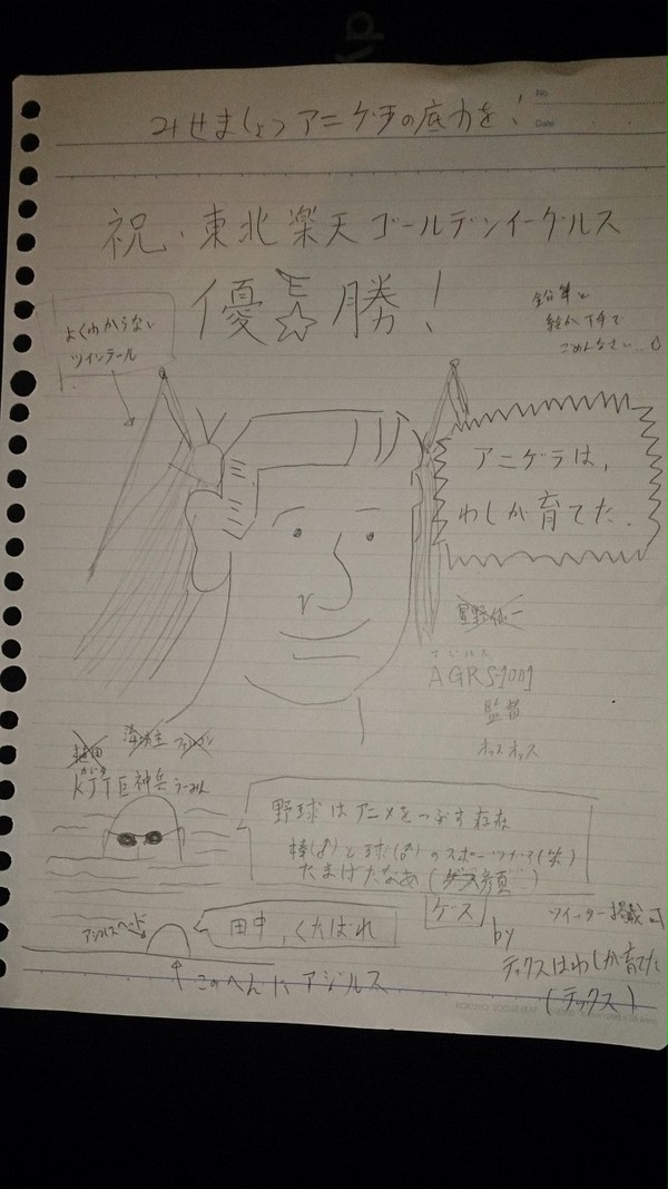 野球アジルス(楽天リーグ優勝時)