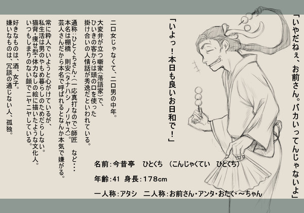 【お化けビル】今昔亭　ひとくち【キャラシ】