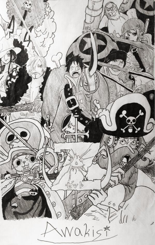 ONE PIECE FILMZ　鉛筆描き