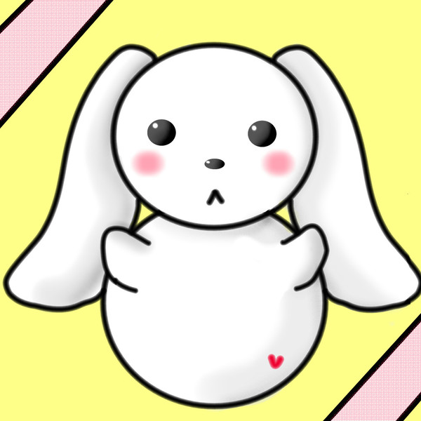ゆきだるま（うさぎ）