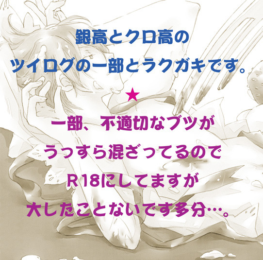 【腐】銀高らくがきログ