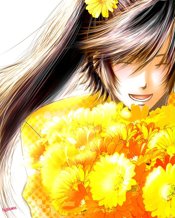  ガーベラの花束をあげるよ