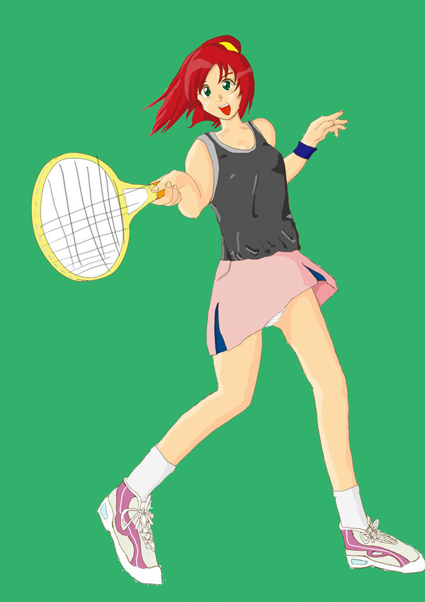 テニス中