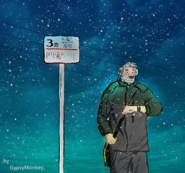 snowy night