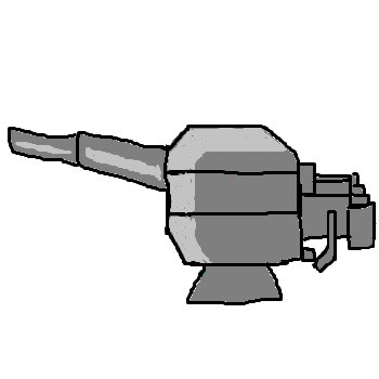 12cm単装砲を描きたかった