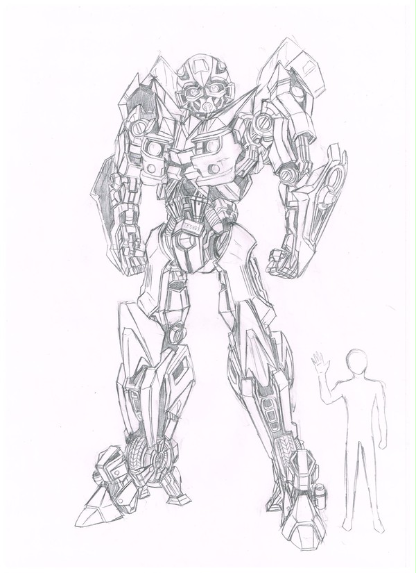 実写版TFのバンブルビーを描いてみた