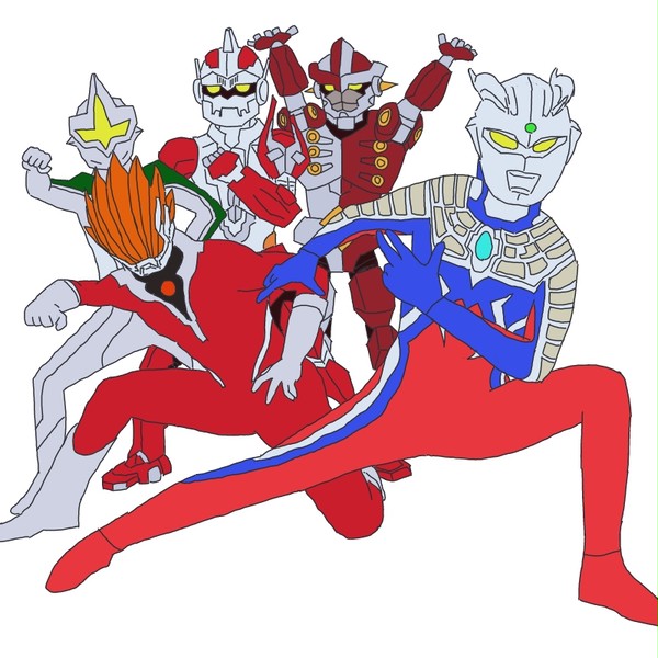 ＵＦＺにトッキュウジャーのポーズをさせたかっただけの絵