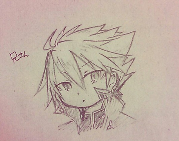 兄さん落描き
