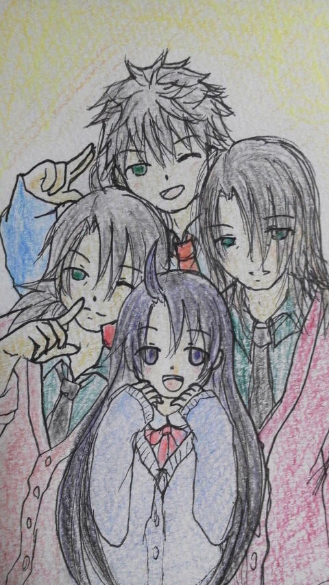 雑誌の付録で描きました
