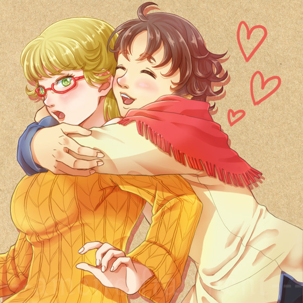 後ろからギュ！