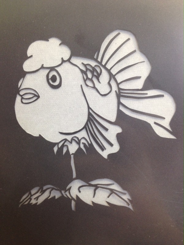 【切り絵】金魚草