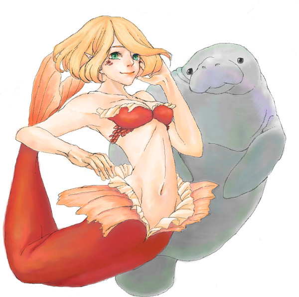 人魚とマナティさん