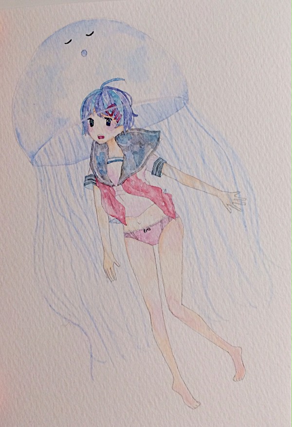 くらげと女の子
