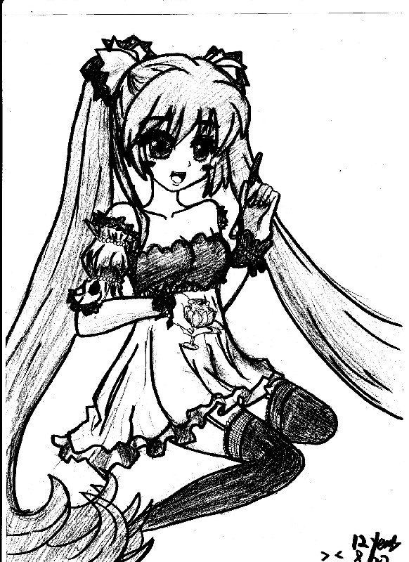 临摹初音