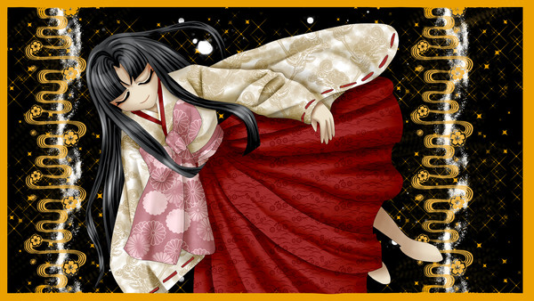 アジア系巫女さん