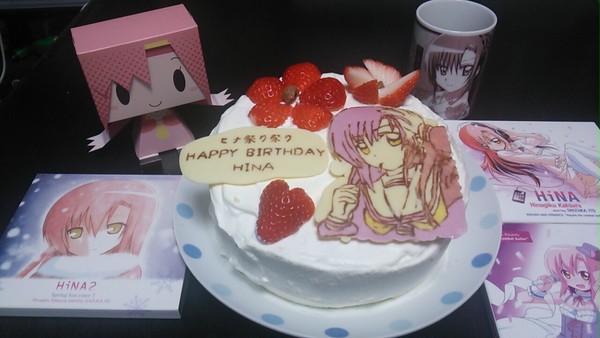ヒナギク誕生日ケーキ