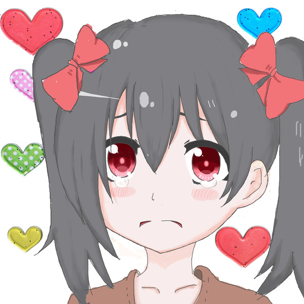 にこにー泣く