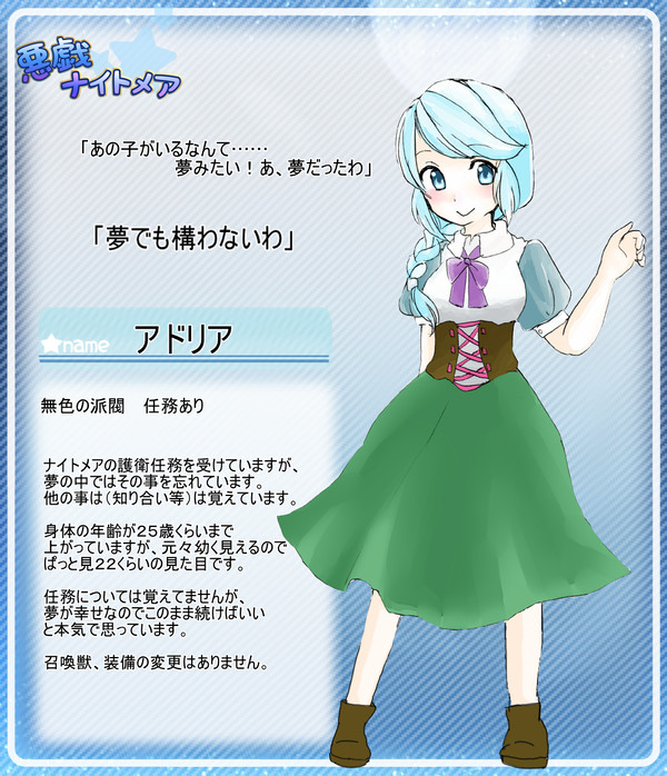 【ぴーさも】アドリア【ナイトメア】