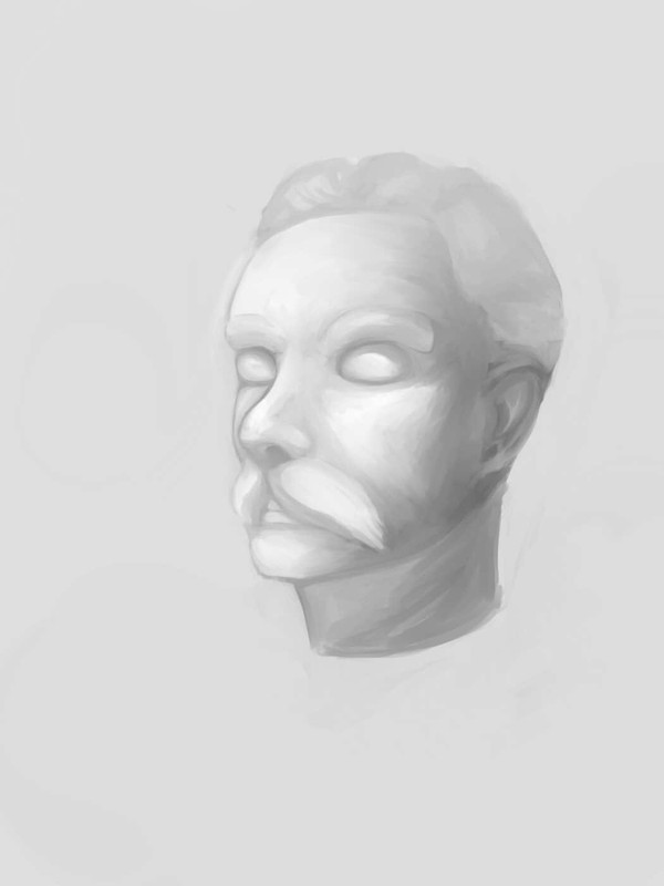 初次素描石膏【失败....