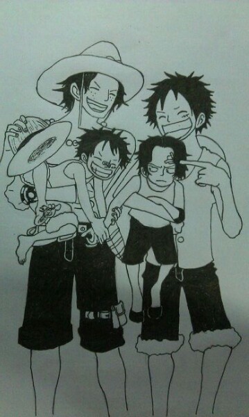 Ace and Luffy