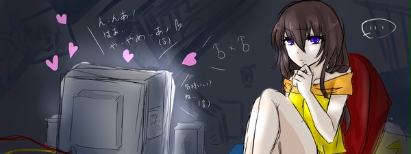當她看電視（夜）
