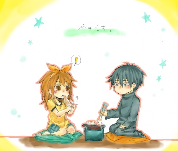 もちをやく、
