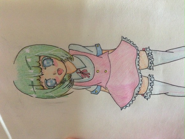 色鉛筆 オリキャラちゃん